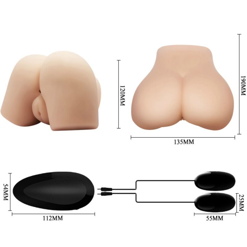 CRAZY BULL - MASTURBATORE REALISTICO CON VAGINA E ANO CON VIBRAZIONE POSIZIONE 4