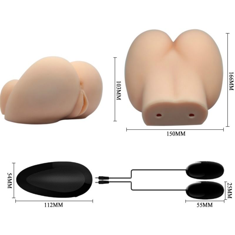 CRAZY BULL - MASTURBATORE REALISTICO CON VAGINA E ANO CON VIBRAZIONE POSIZIONE 6
