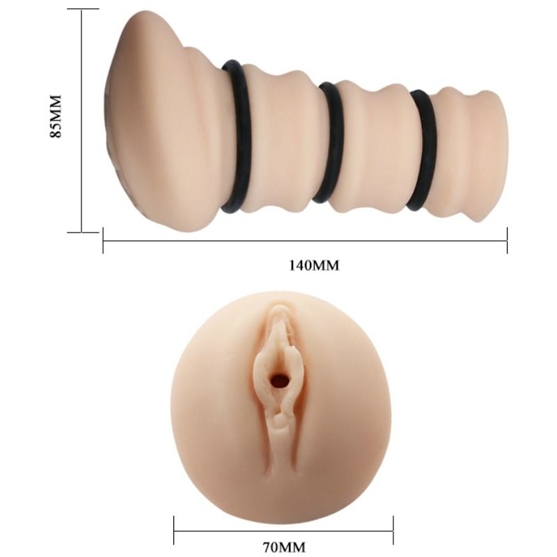 CRAZY BULL - MASTURBATORE CON VAGINA CON ANELLI MODELLO 2