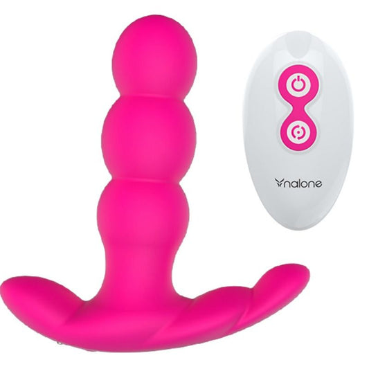 NALONE - PEARL VIBRAZIONE E ROTAZIONE ANALE TELECOMANDO NERO