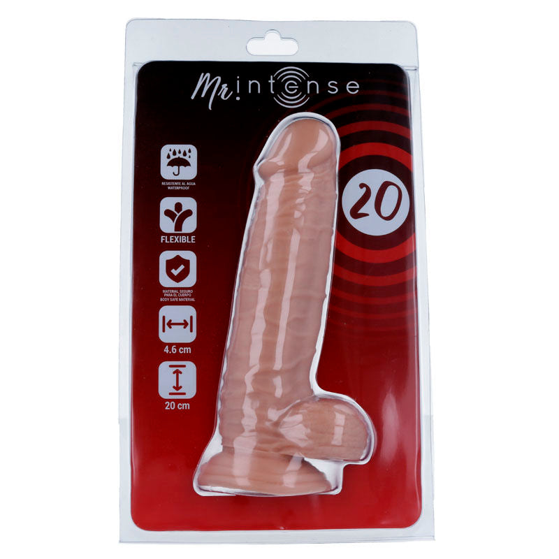 MR INTENSE - 20 DILDO REALISTICO 20 CM -O- 4,6 CM