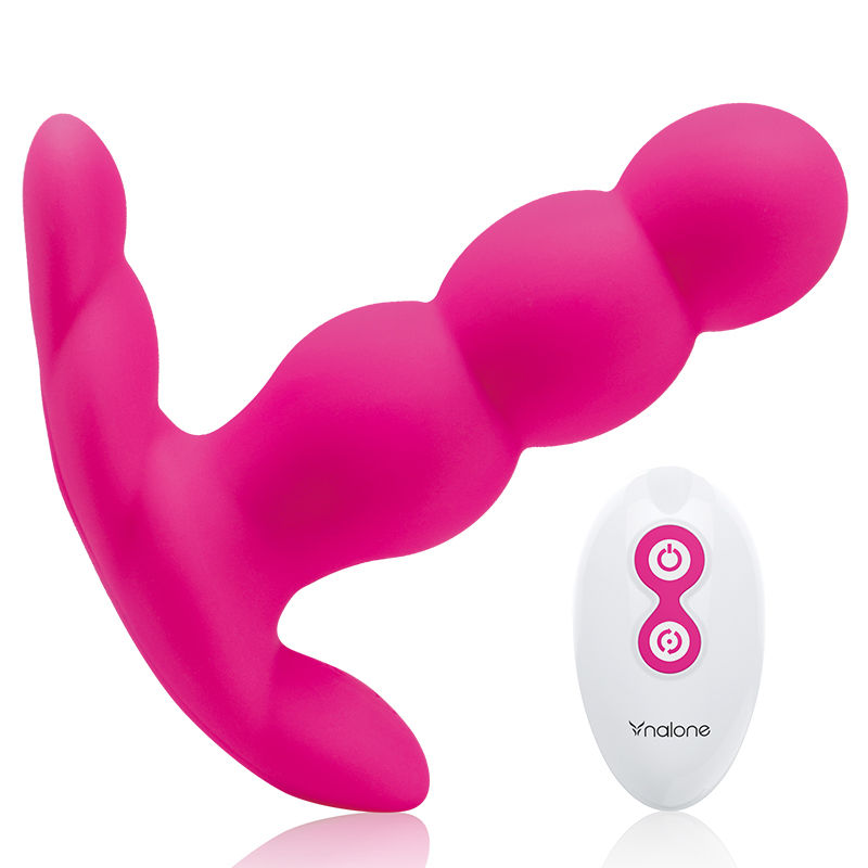 NALONE - PEARL VIBRAZIONE E ROTAZIONE ANALE TELECOMANDO NERO