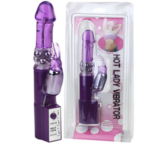 BAILE - HOT LADY II VIBRATORE E ROTATORE CON RABBIT E PERLINE 