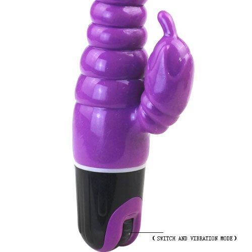VIBRATORE CON STIMOLATORE CLITORIDEO E G-SPOT, GELATINA MORBIDA