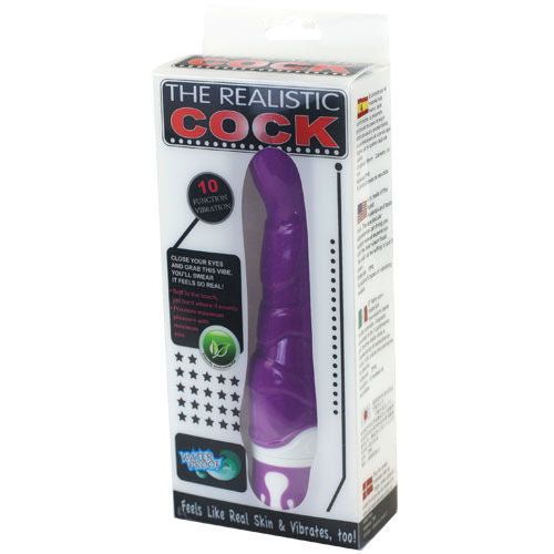 VIBRATORE REALISTICO REALISTIC COCK 10 FUNZIONI VIOLA