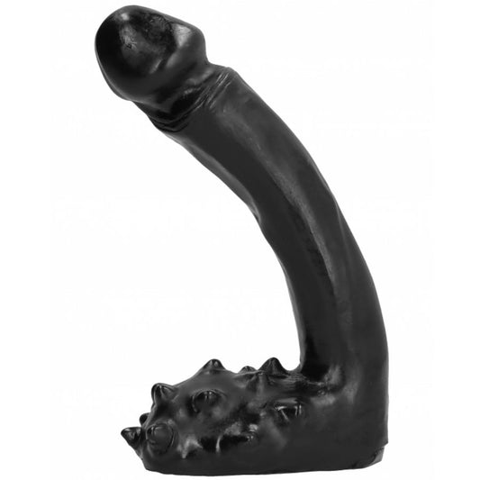 ALL BLACK - DILDO ANALE 19 CM