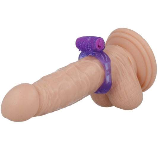 ANELLO PENE VIBRANTE CON STIMOLATORE CLITORIDEO, DESIGN ERGONOMICO, ALTA FLESSIBILITÀ