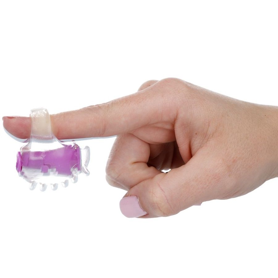 STIMOLATORE CLITORIDE FINGER VIBRATOR, ERGONOMICO E DISCRETO, TEXTURE STIMOLANTE