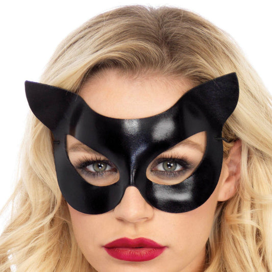 MASCHERA DA GATTO IN VINILE, SENSUALE E AFFASCINANTE, PERFETTA PER GIOCHI INTIMI