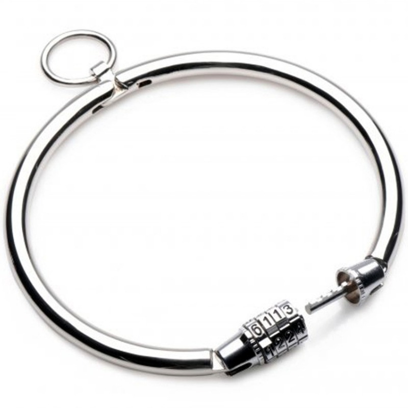 METAL HARD - COLLARE IN METALLO CHIUSURA A COMBINAZIONE 10,5 CM