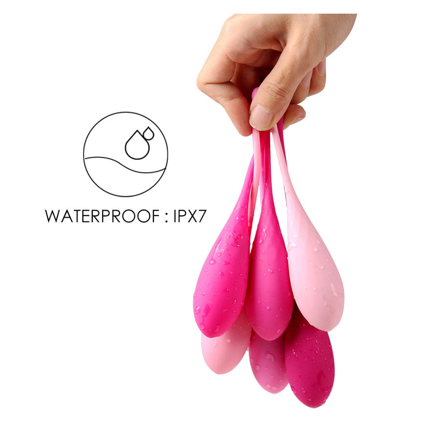 LESLIE - SET PALLINE PER ALLENAMENTO PELVICO 6 PESI