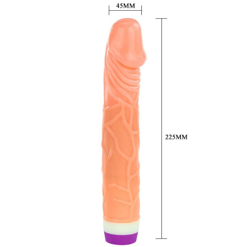 BAILE -  WAVES OF PLEASURE VIBRATORE 22,5 CM NUDE
