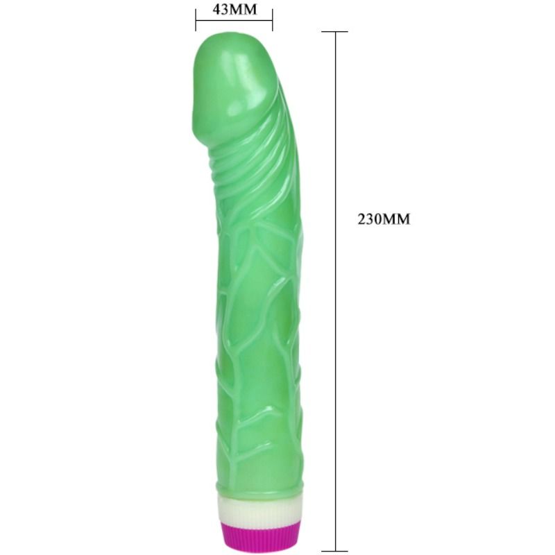 VIBRATORE REALISTICO WAVES OF PLEASURE 23 CM VERDE