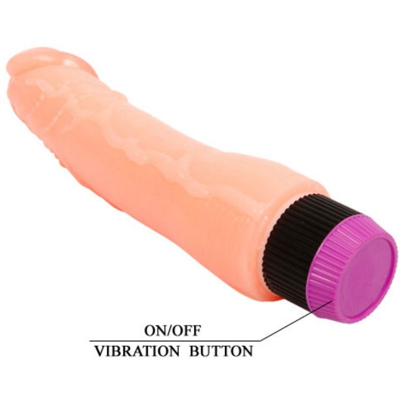 BAILE - VIBRATORE REALISTICO FLESSIBILE 24 CM NUDE