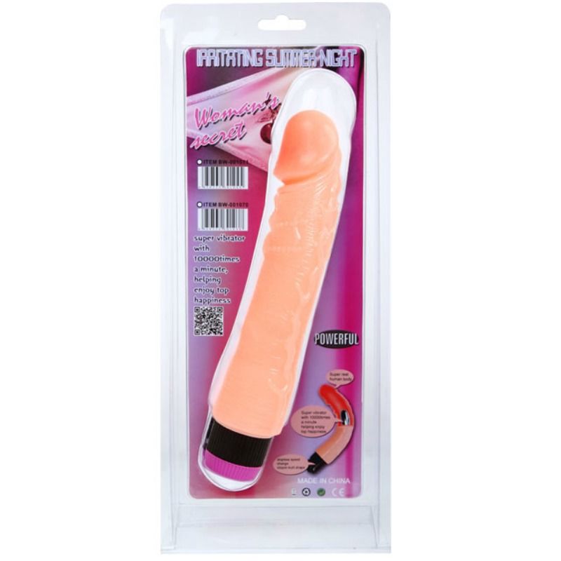 BAILE - VIBRATORE REALISTICO FLESSIBILE 24 CM NUDE