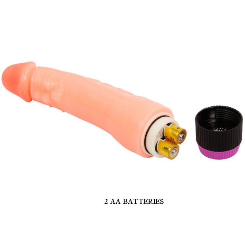 BAILE - VIBRATORE REALISTICO FLESSIBILE 24 CM NUDE
