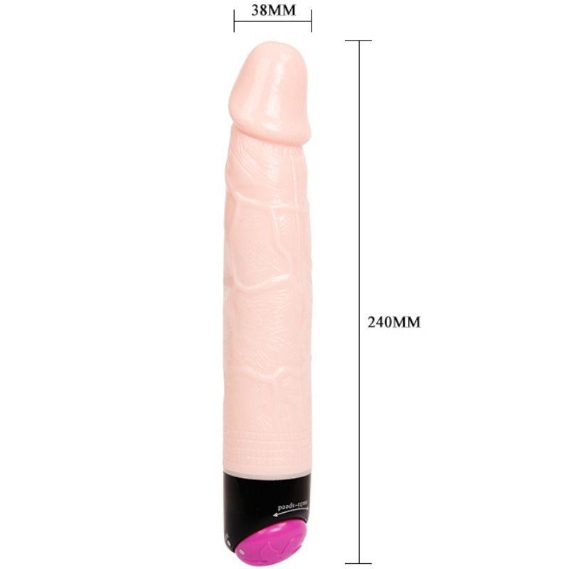 VIBRATORE ROTATORE COLORFUL SEX 24 CM NUDE