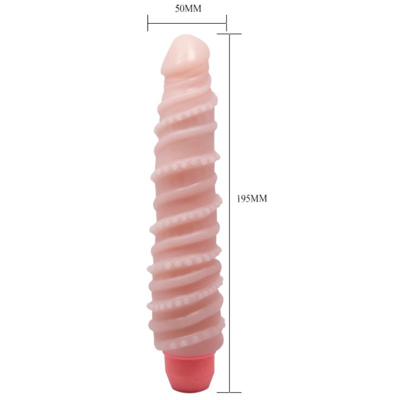 VIBRATORE REALISTICO FLESSIBILE, STIMOLAZIONE A SPIRALE, VIBRAZIONI MULTI-VELOCITÀ