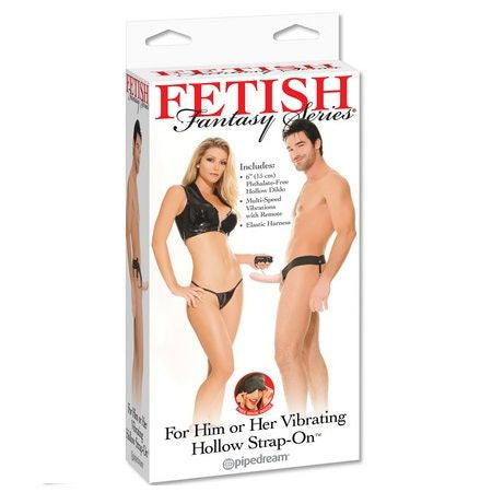 FETISH FANTASY SERIES - HARNESS CAVO VIBRANTE PER LUI O LEI 14 CM NUDE