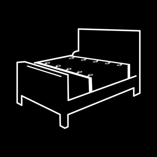 FETISH SUBMISSIVE - LUXURY  BED BINDINGS-SET DI FISSAGGI E CINTURINI DA LETTO CON FODERA IN NOPRENE
