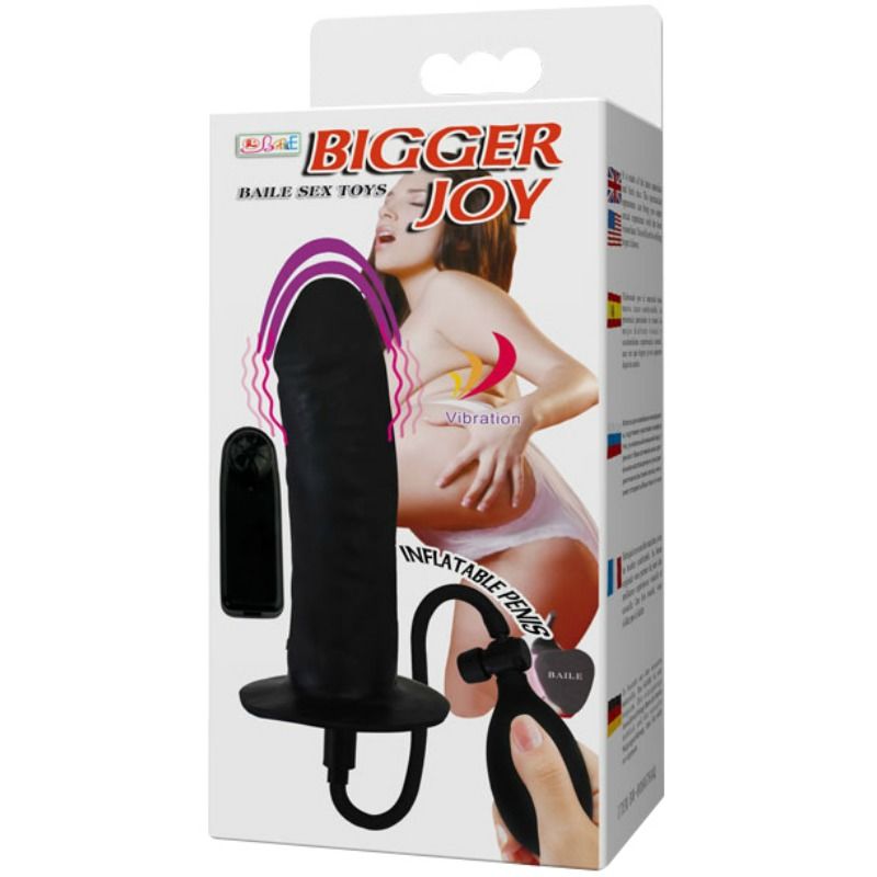 BAILE - BIGGER JOY DILDO REALISTICO GONFIABILE CON VIBRAZIONE 