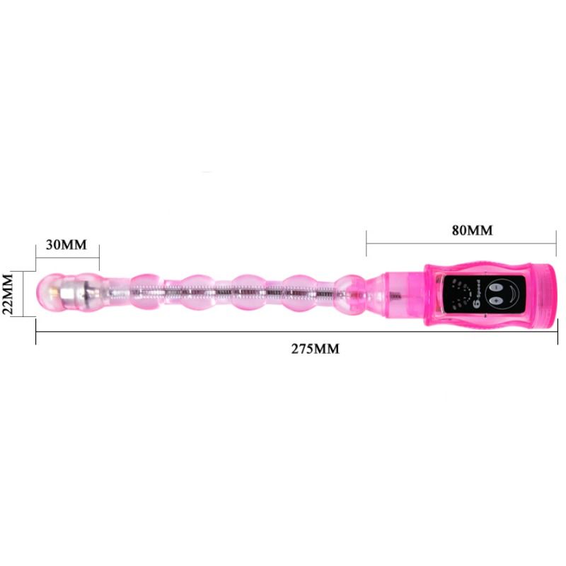 VIBRATORE ANALE FLESSIBILE DISTORTION, 6 VELOCITÀ DI VIBRAZIONE, DESIGN PIEGHEVOLE