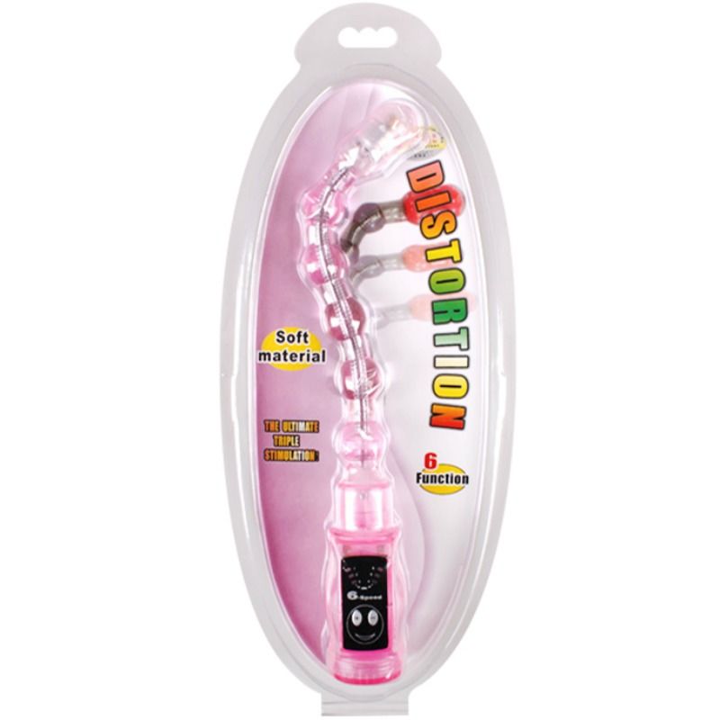 VIBRATORE ANALE FLESSIBILE DISTORTION, 6 VELOCITÀ DI VIBRAZIONE, DESIGN PIEGHEVOLE