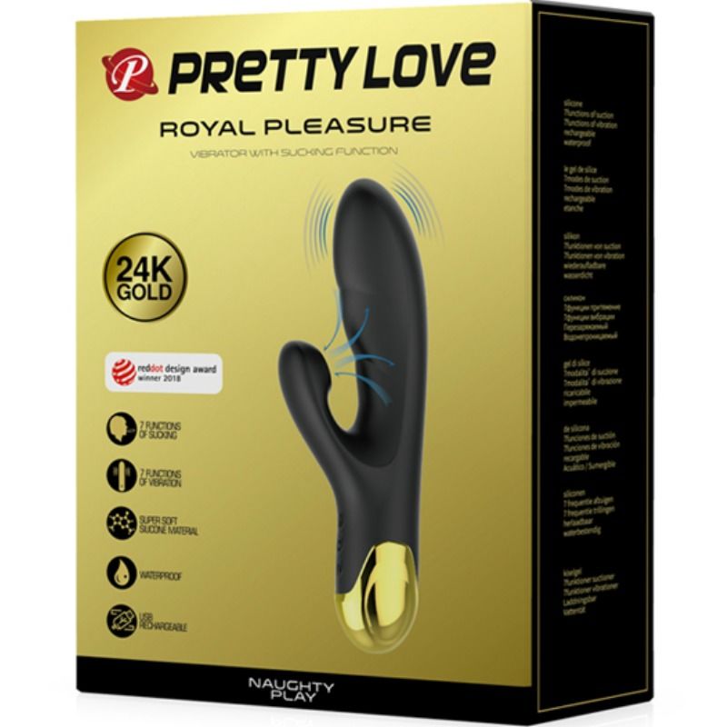 PRETTY LOVE - VIBRATORE SMART NAUGHTY PLAY CON FUNZIONE DI ASPIRAZIONE
