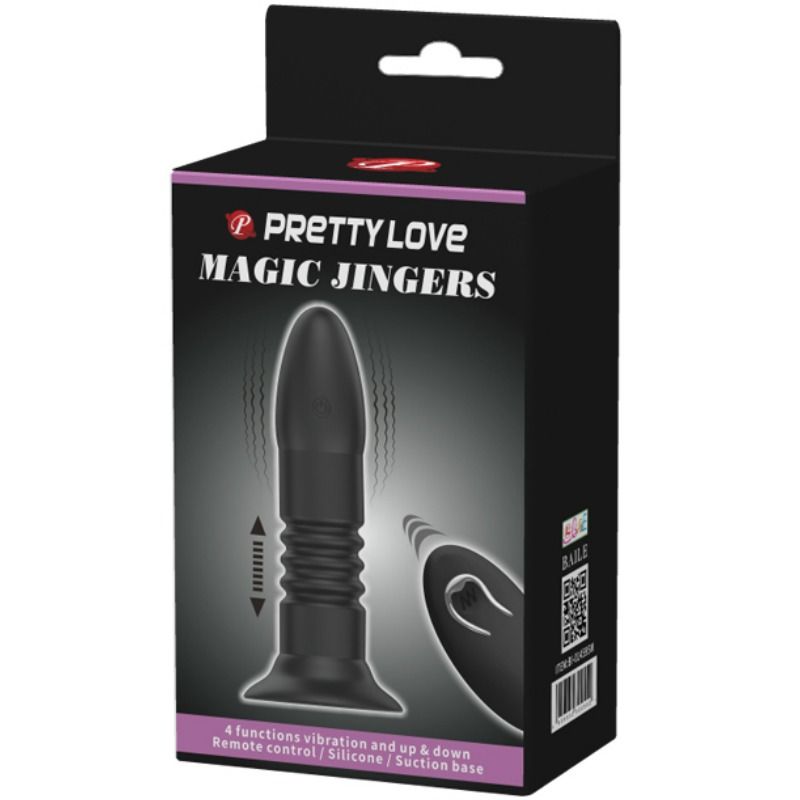PRETTY LOVE - PLUG ANALE MAGIC JINGER CON FUNZIONE DI SPINTA  E VIBRAZIONE