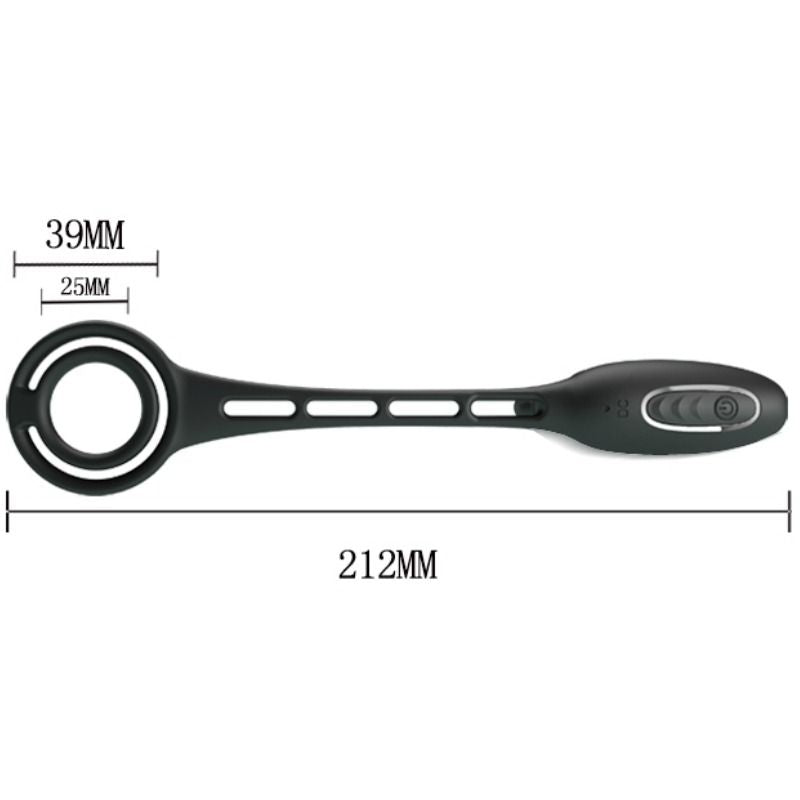 PRETTY LOVE - ANELLO PENE CON STIMOLATORE PROSTATA VIBRANTE