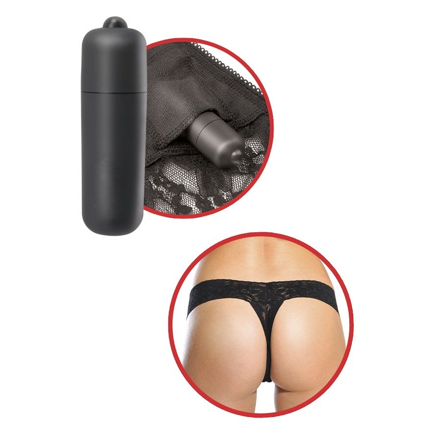 VIBRATORE PANTY DISCRETO, MOTORE SILENZIOSO, PIZZO ELASTICO