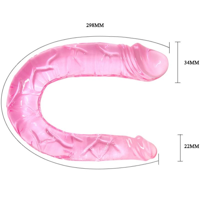 DILDO DOPPIO FLESSIBILE, ERGONOMICO E IMPERMEABILE