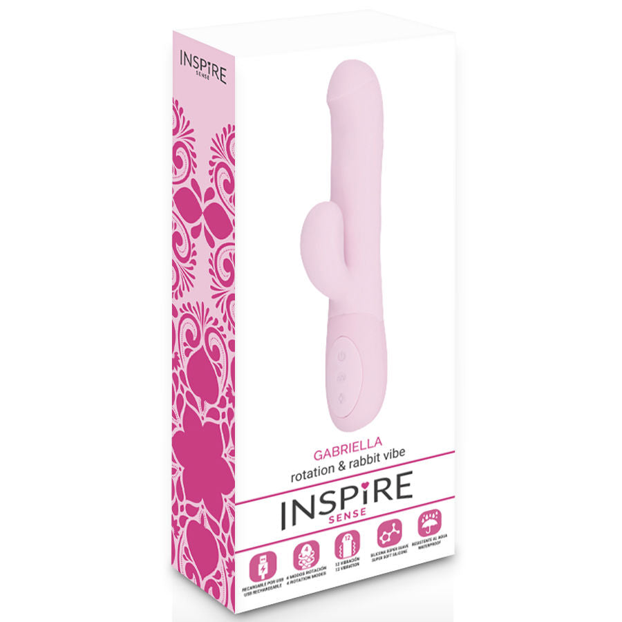 INSPIRE SENSE - GABRIELLA VIBRATORE E ROTATORE  ROSA
