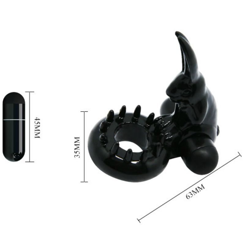 ANELLO PENE VIBRANTE CON STIMOLATORE CLITORIDEO - BAILE.