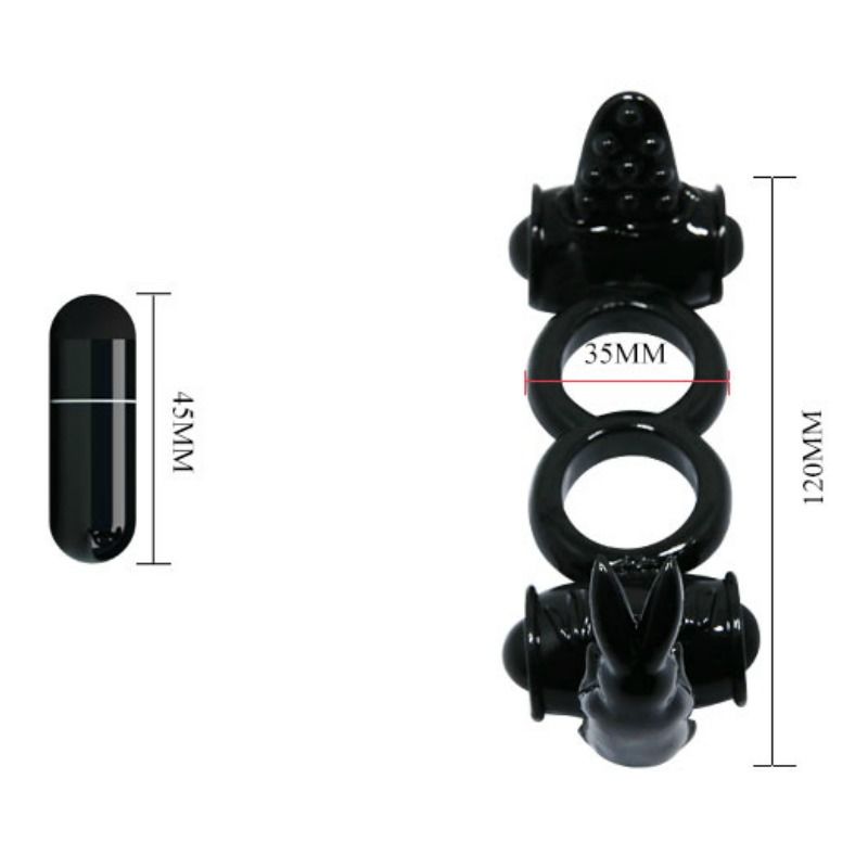 BAILE - SWEET RING ANELLO DOPPIO CON DOPPIO RABBIT