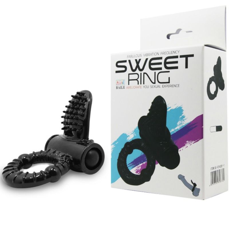 BAILE - ANELLO VIBRANTE SWEET RING CON RABBIT STRUTTURATO