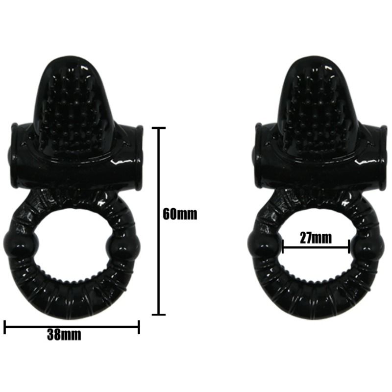 BAILE - ANELLO VIBRANTE SWEET RING CON RABBIT STRUTTURATO