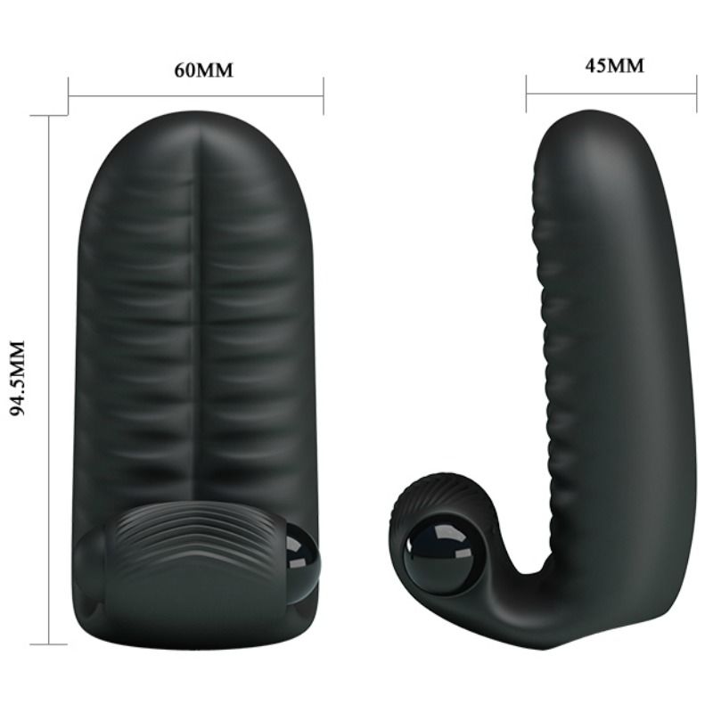 PRETTY LOVE -  ABBOTT DITALE STIMOLATORE NERO