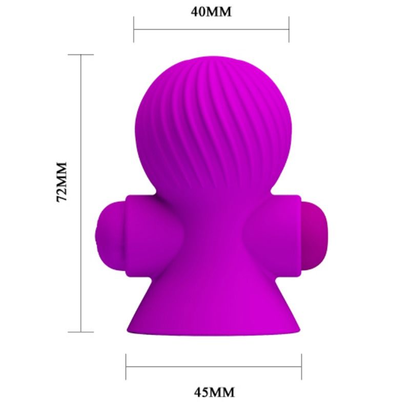 PRETTY LOVE - STIMOLATORE CAPEZZOLI NIPPLE SUCKER 12 FUNZIONI LILLA