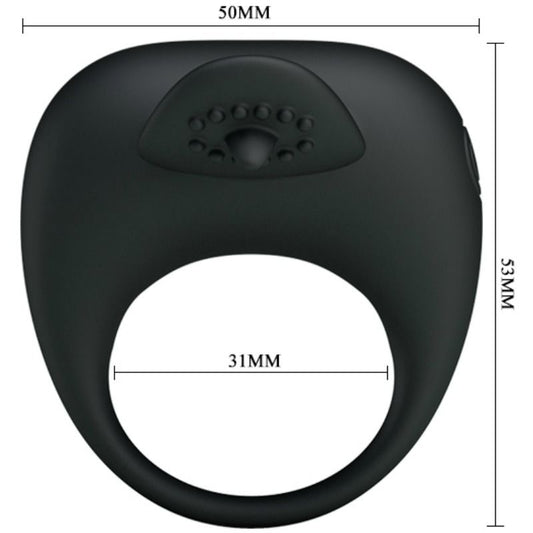 PRETTY LOVE - ANELLO VIBRANTE CON  STIMOLATORE A FORMA DI LINGUA