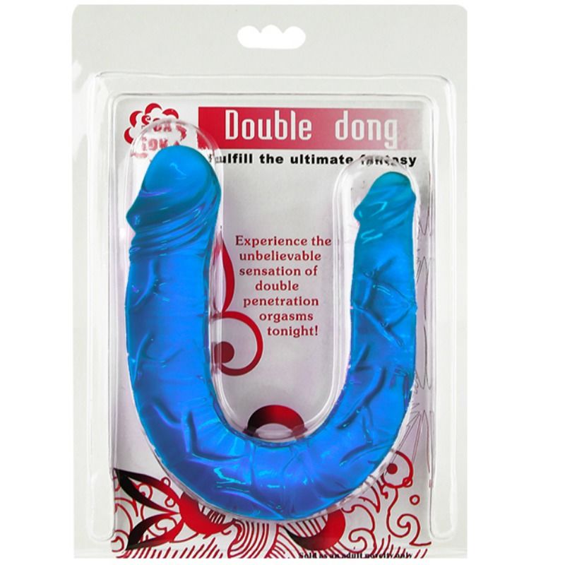 DILDO DOPPIO FLESSIBILE, IMPERMEABILE E TESTURIZZATO