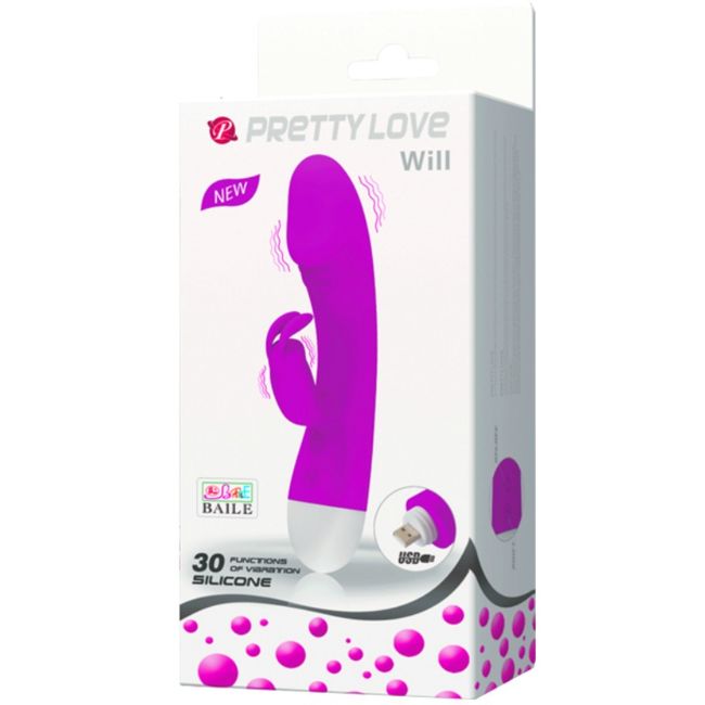 PRETTY LOVE - VIBRATORE WILL CON RABBIT 30 FUNZIONI