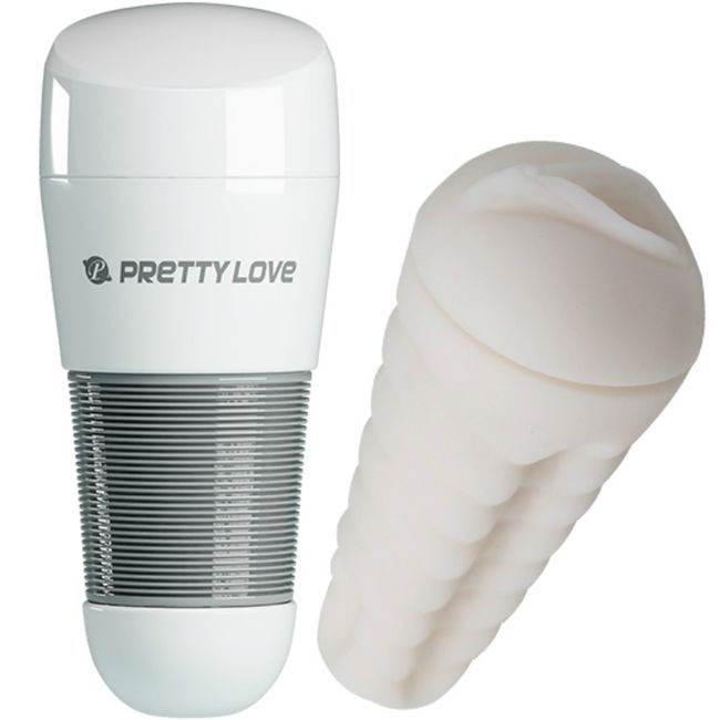 PRETTY LOVE - MASTURBATORE MASCHILE KITTY CON VAGINA BIANCO