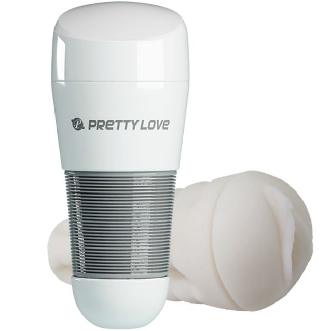 PRETTY LOVE - MASTURBATORE MASCHILE KITTY CON VAGINA BIANCO