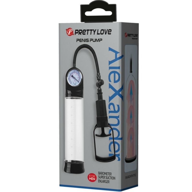 PRETTY LOVE - ALEXANDER ERECTION PUMP WITH BAROMETER POMPA PER EREZIONE CON BAROMETRO