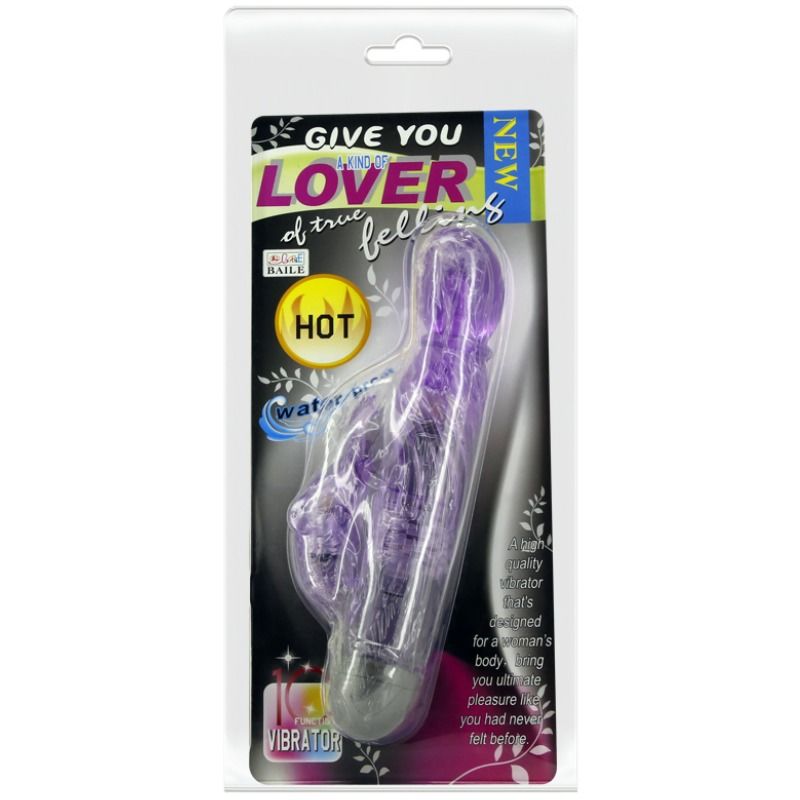 VIBRATORE RABBIT DOPPIA STIMOLAZIONE, 10 MODALITÀ VIBRAZIONE, IMPERMEABILE