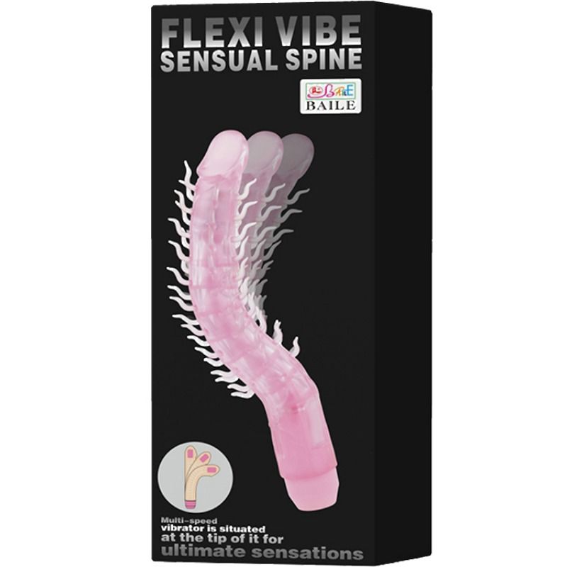 VIBRATORE FLESSIBILE CON STIMOLATORE CLITORIDEO, MULTI-VELOCITÀ, ERGONOMICO