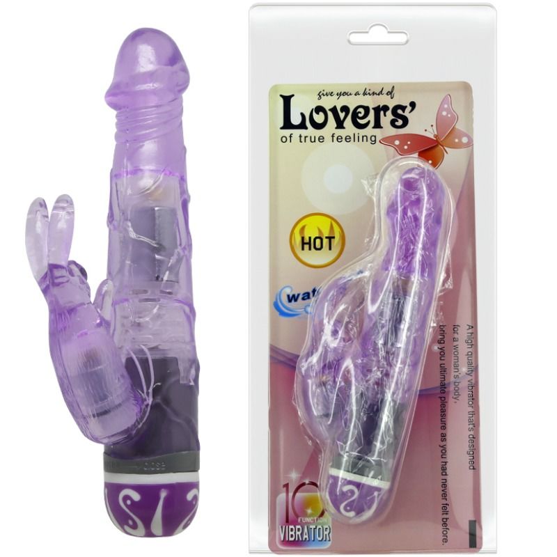 VIBRATORE CON RABBIT MULTIVELOCITÀ VIOLA