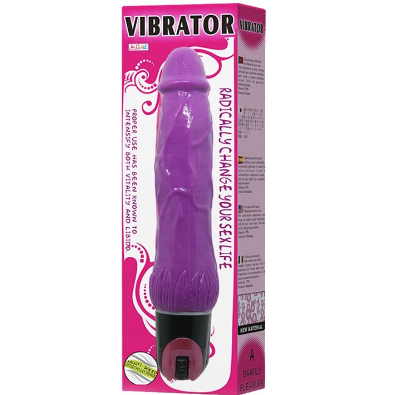 VIBRATORE REALISTICO MULTIVELOCITÀ DAAPLY PLEASURE VIOLA