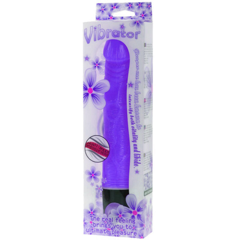 VIBRATORE REALISTICO MULTIVELOCITÀ 21,5 CM VIOLA